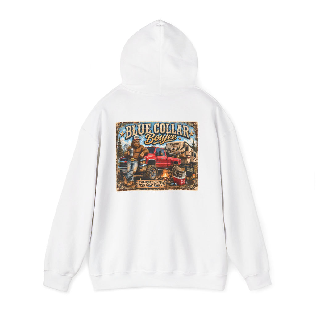 Blue Collar Boujee Trades Man Hardworking Hoodie