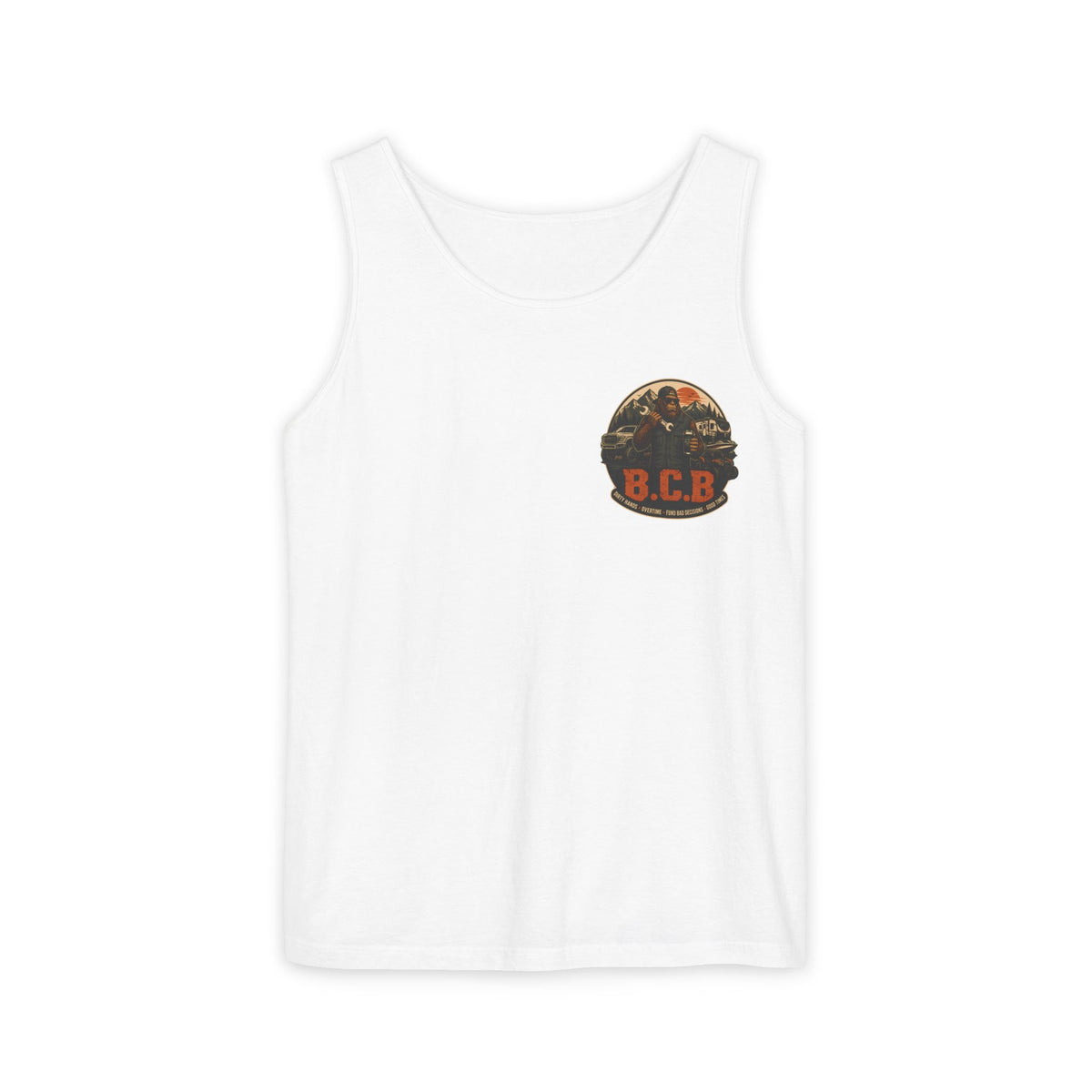 Blue Collar Bouyee Boat Tank Top | Graphic Summer Fishing Workboat Design