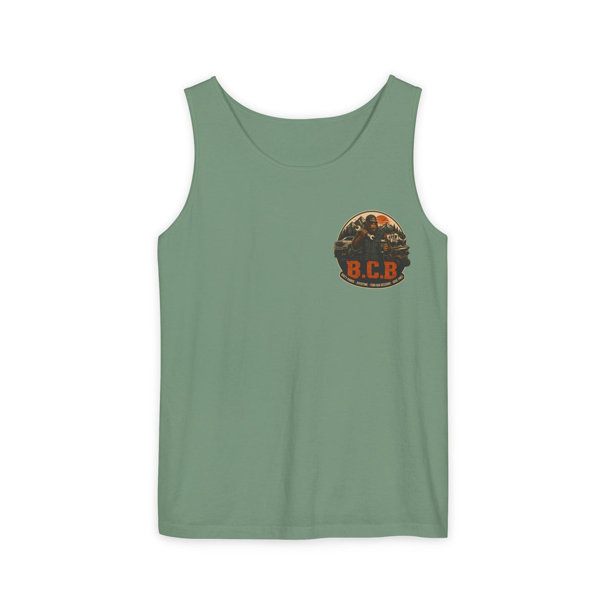 Blue Collar Bouyee Boat Tank Top | Graphic Summer Fishing Workboat Design
