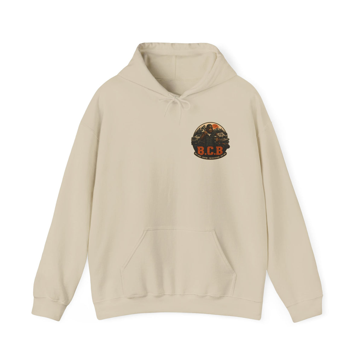 Blue Collar Boujee Boating Hoodie, Sasquatch Boat Sweatshirt, Unisex Gildan 18500 Hoodie, Lake Life Gift for Men