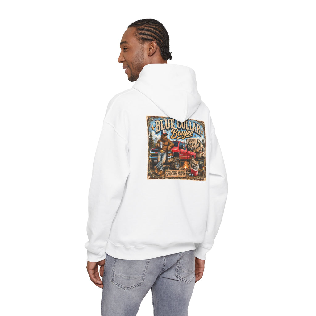 Blue Collar Boujee Trades Man Hardworking Hoodie