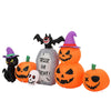 8ft Inflatable Halloween Pumpkin Cat Yard Decor