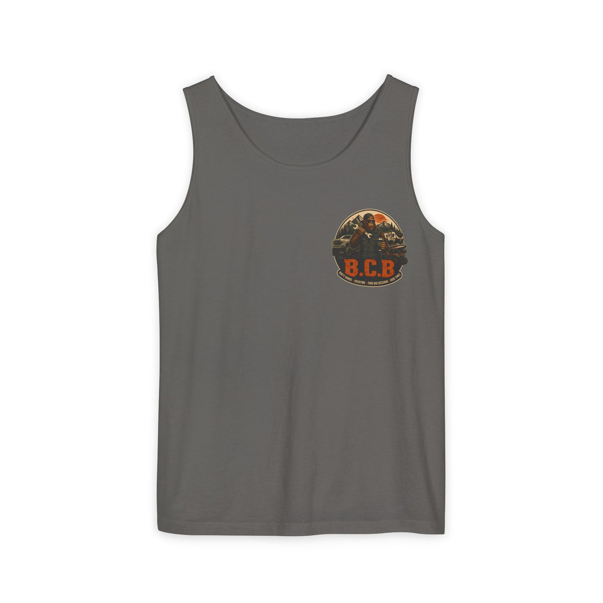 Blue Collar Bouyee Boat Tank Top | Graphic Summer Fishing Workboat Design