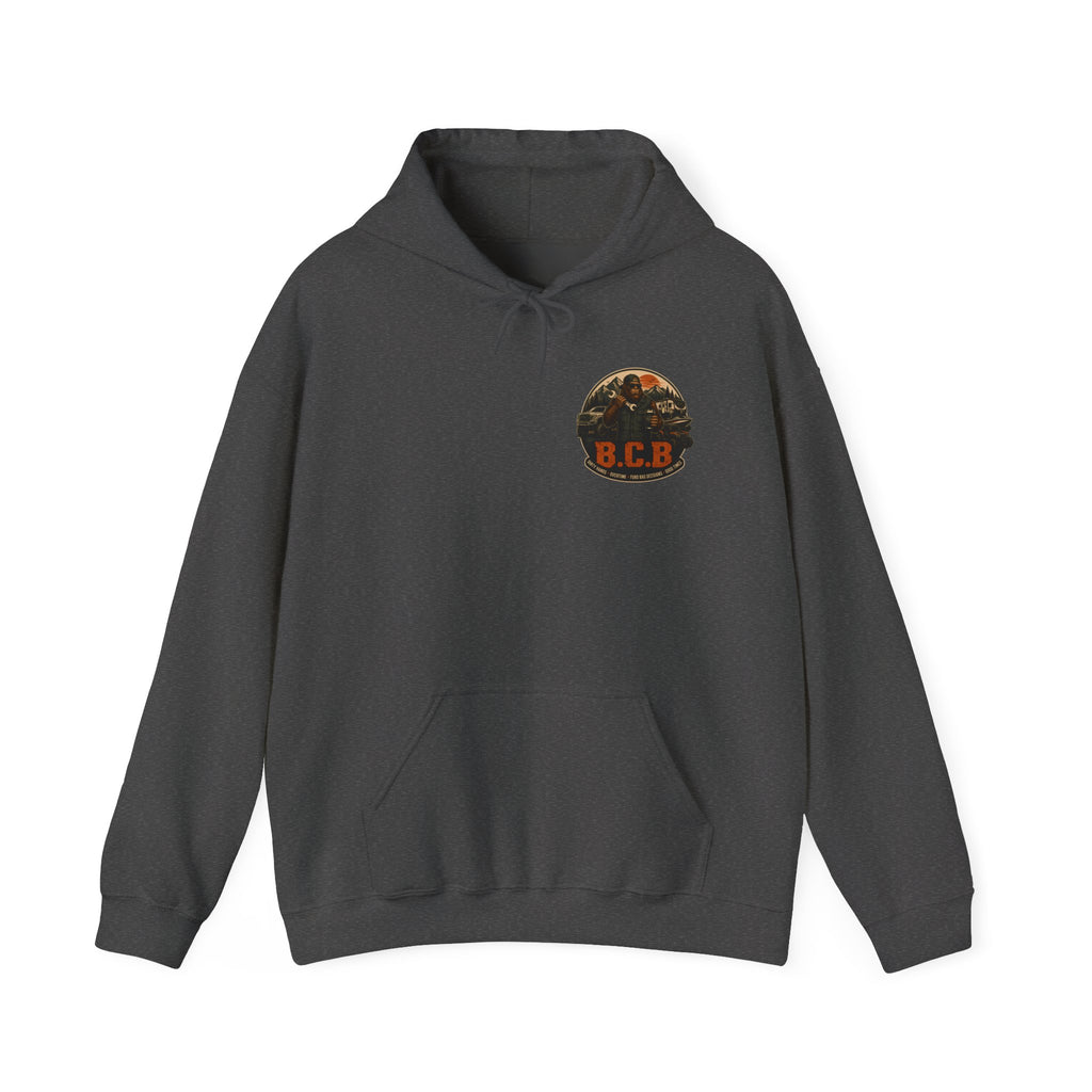 Blue Collar Boujee Boating Hoodie, Sasquatch Boat Sweatshirt, Unisex Gildan 18500 Hoodie, Lake Life Gift for Men