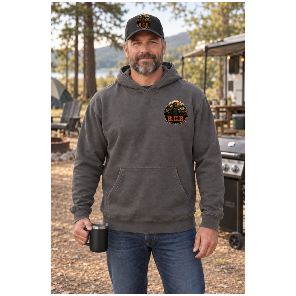 Blue Collar Hoodie Blue Collar Boujee Mens Hoodie Truck Camping Sweatshirt Tradesman Gift for Him Workwear Gift