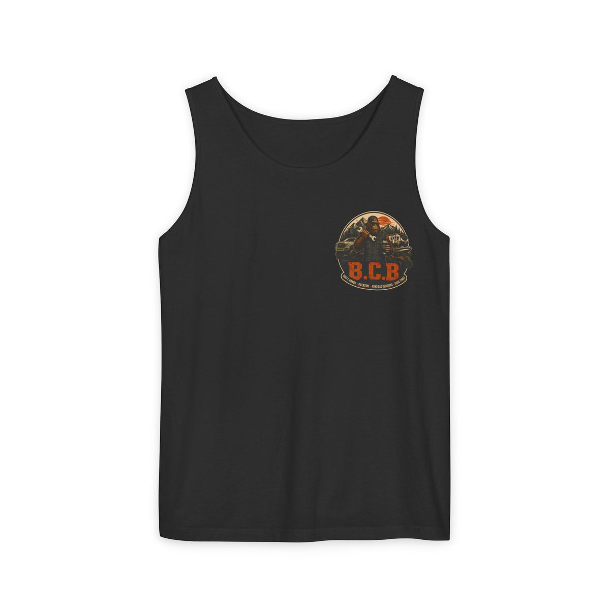 Blue Collar Bouyee Boat Tank Top | Graphic Summer Fishing Workboat Design