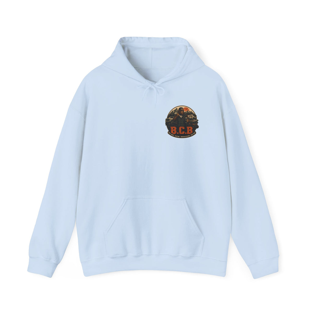 Blue Collar Boujee Boating Hoodie, Sasquatch Boat Sweatshirt, Unisex Gildan 18500 Hoodie, Lake Life Gift for Men