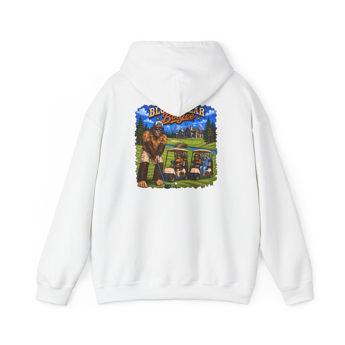 Bigfoot Golfer hoodie | Graphic Hoodie, Sasquatch Golf Course Design