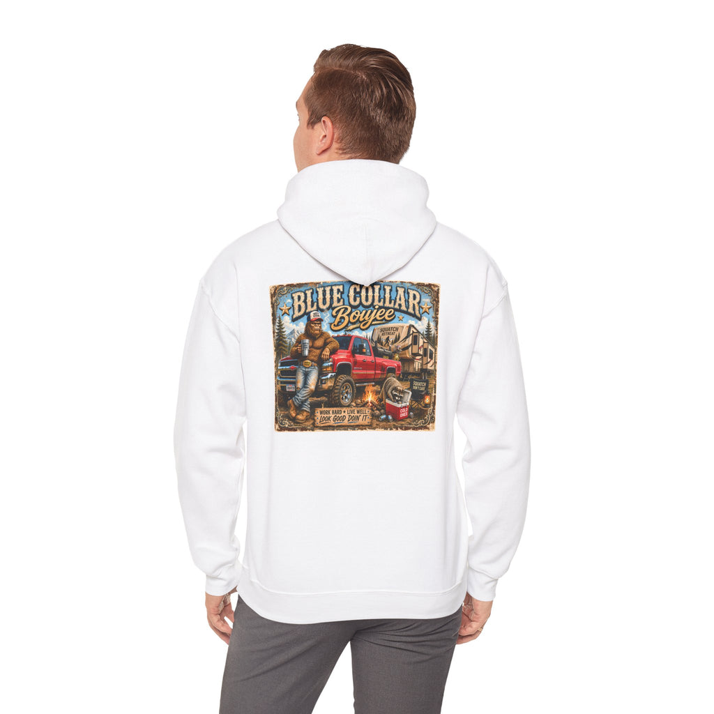 Blue Collar Boujee Trades Man Hardworking Hoodie