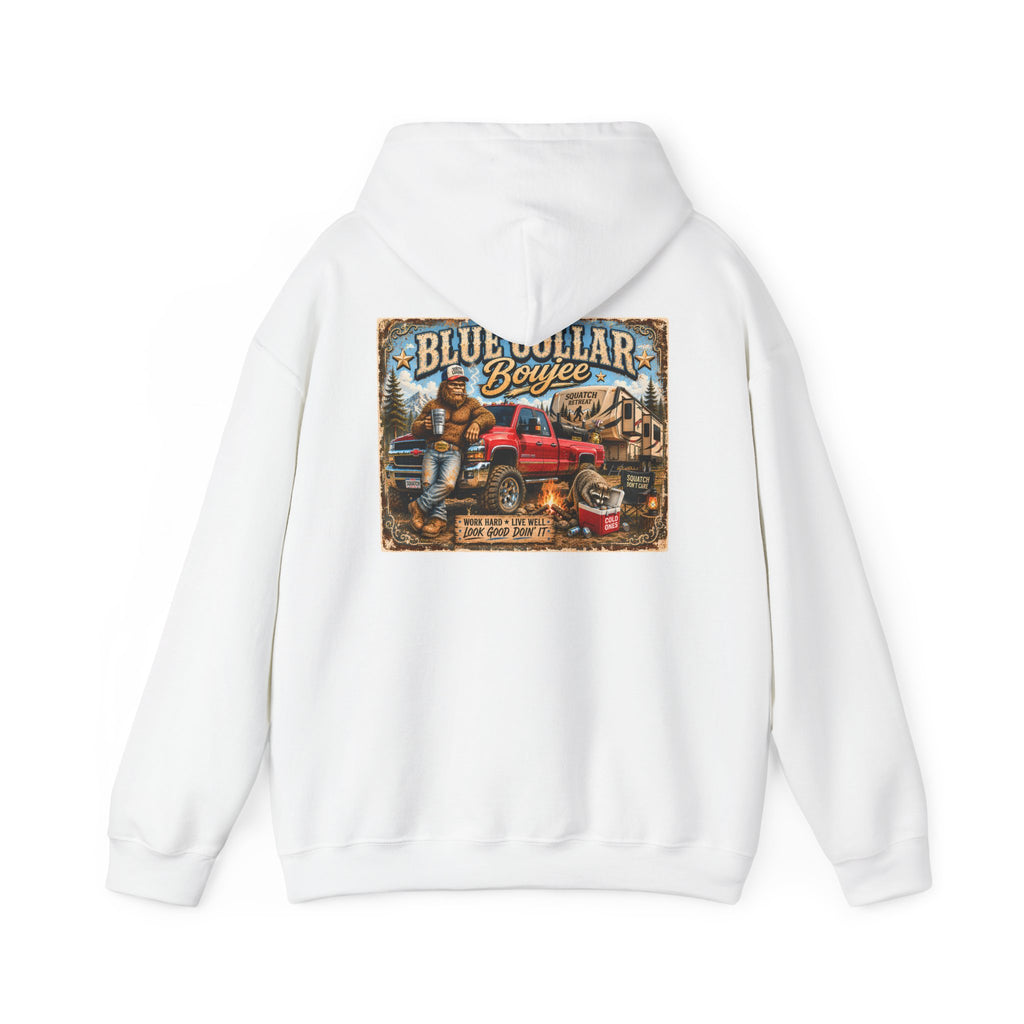 Blue Collar Boujee Trades Man Hardworking Hoodie