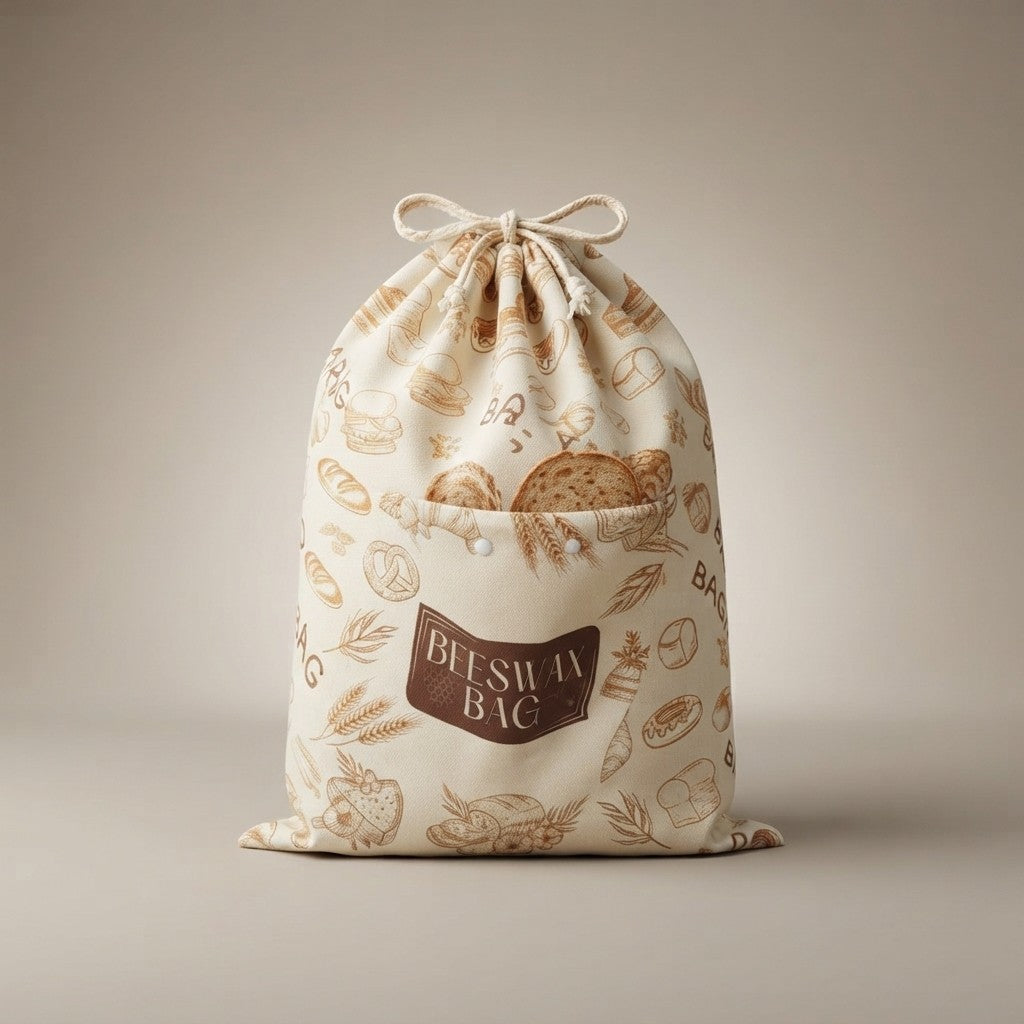 Reusable Beeswax Bread Bag