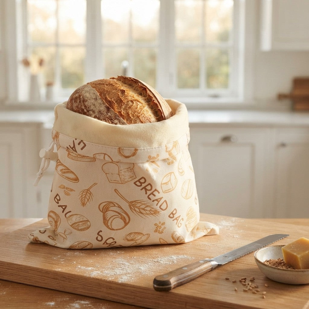 Reusable Beeswax Bread Bag