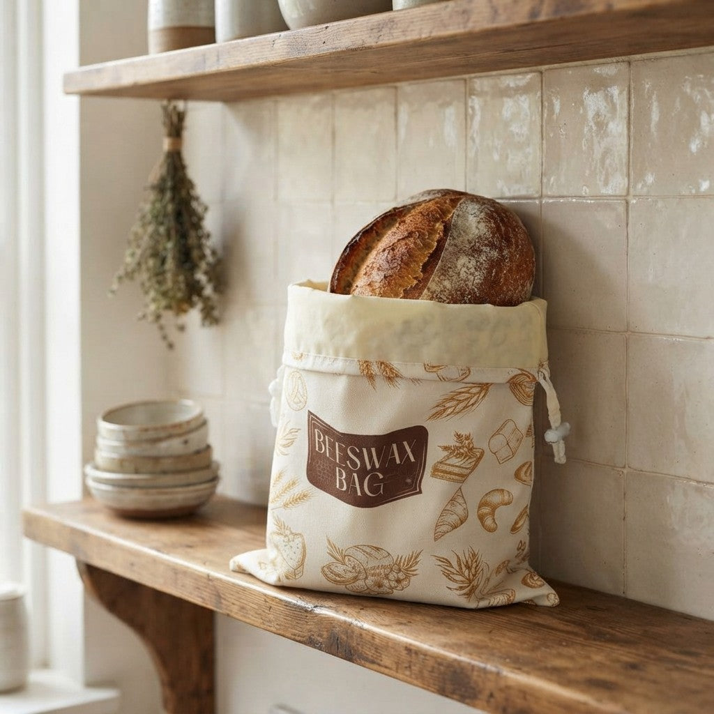 Reusable Beeswax Bread Bag