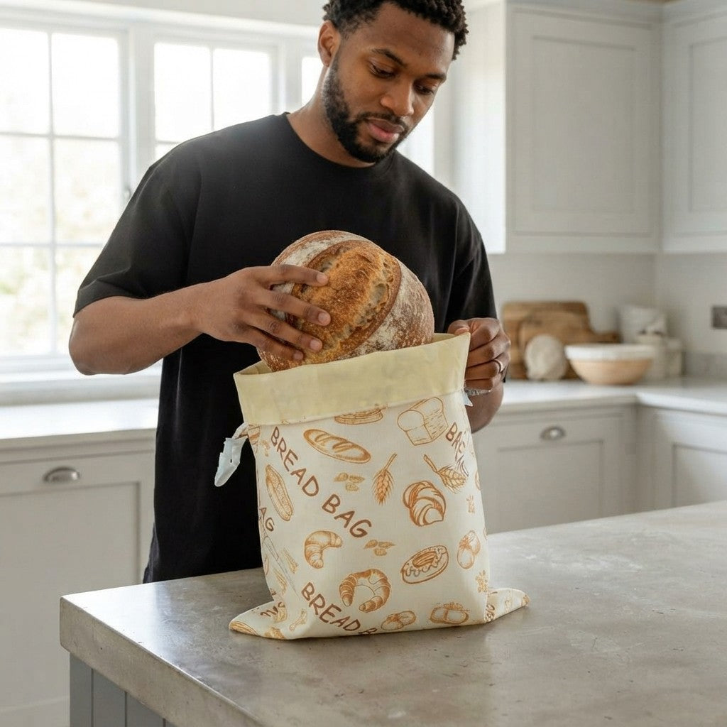 Reusable Beeswax Bread Bag
